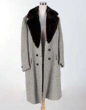  Grey Wool Coat with