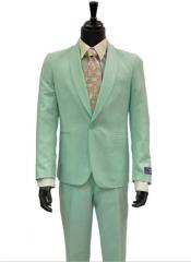 Green Linen Suit