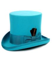  Wool Turquoise Reinforced Brim