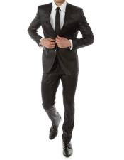  Graduation Slim Fit Suit For boy / Guys Black