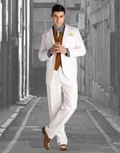  men's Wedding Striking Custom Made Off-White Wedding Suits For Men Three Piece Suit