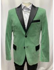  Breasted Mens Sage Green