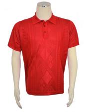  Micro Polyester Polo Red