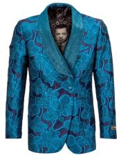  Prom ~ Wedding Jacket Blazer Sportcoat Teal Blue ~ Turquoise Color Tuxedo 