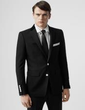 Black Suit With White Trim