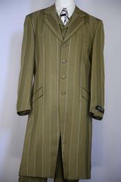  Striped Pattern men's One Chest Pocket Zoot Suit