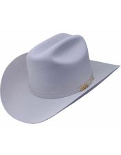  Serratelli 100X EL Comanddant Platinum White 4" Brim Western Cowboy Hat all sizes