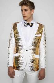  Gold Sequin Tuxedo -