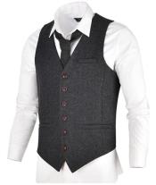  Fit Herringbone Tweed Suit