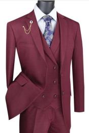  2 Button Burgundy Suit