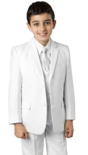 Husky Fit Suit White