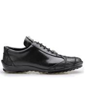  Sneaker Black Ostrich and