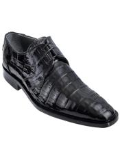  Genuine Caiman Belly Lace-Up