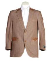  2 Button - Denim Sport Coat Jacket (No Pants) - men's Fashion blazer