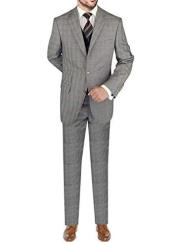  Fit Suits Plaid Suit