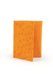  men's Smooth Ostrich Trifold Buttercup