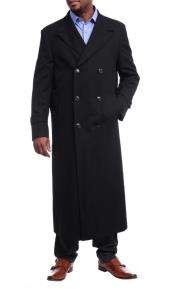  Full Length Overcoat Solid