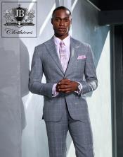 Grey and Pink Suit