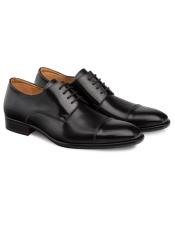  Mezlan Shoes Black Italian Calfskin Shoes