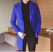  Blue Wool Overcoat