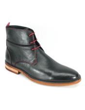  men's Carrucci Red Stitches KB735-11N Leather Boots