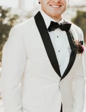  Mens Single Breasted Shawl Lapel Groom Tuxedo - Groom Suit