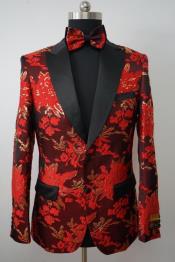  Tuxedo - Floral Blazer