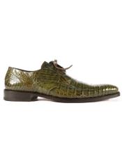  Mens Shoes Olive Exotic
