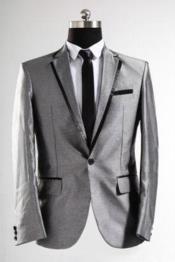  Black And Silver Suit