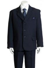 ID#KA38570 Toddler Navy Blue Suit - Boys Navy Blue Suit - Kids Navy Blue Suit