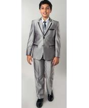  + Boys Silver Suit