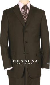 Mix And Match Suits Solid Brown Quality Suit Separates, Total Comfort Any Size Jacket & Any Size Pants