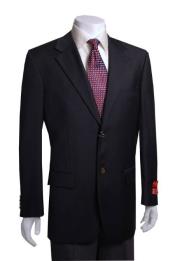 Mix And Match Suits Men's Quality 2 Buttons Portly Blazer / Sport Coat Black Executive Fit Suit - Me