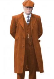  Wool Overcoat - Orange