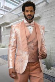  Suit - Pink Tuxedo