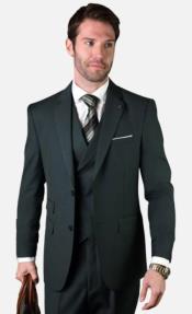  Button Notch Lapel Suit