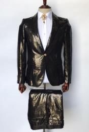  Gold Sequin Tuxedo -