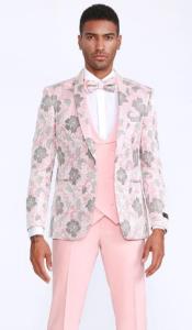  Tuxedo With Floral Pattern