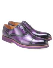  Calfskin Leather Brushed Oxford