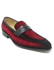  Suede Leather Penny Loafer