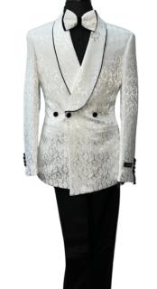  Pattern Suit White and