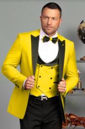  Button Yellow Tuxedo -