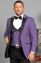  Button Lavender Tuxedo -