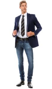  Navy Modern Fit Suits