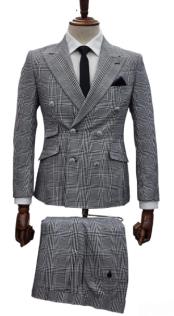  Breasted Suits Slim Fitted