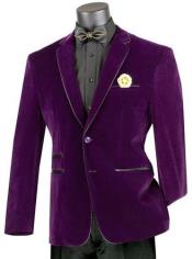 Mens Prom Party Jacket Purple Slim Fit