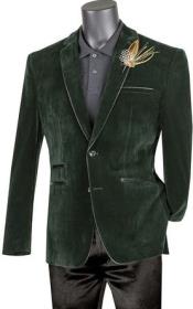 Mens Prom Party Jacket Emerald Slim Fit