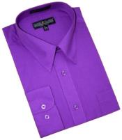 Wedding Shirts For Groom - Groomsmen Dress Shirt Purple