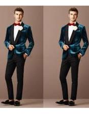  - Teal Prom Suits