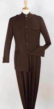  Size Mens Brown Suit